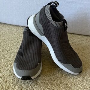 Adidas Charcoal Slip-On Sneakers